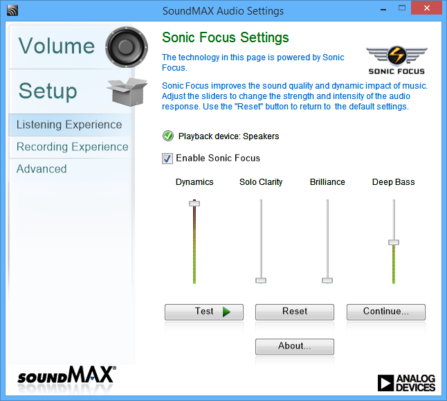 analog devices soundmax driver download